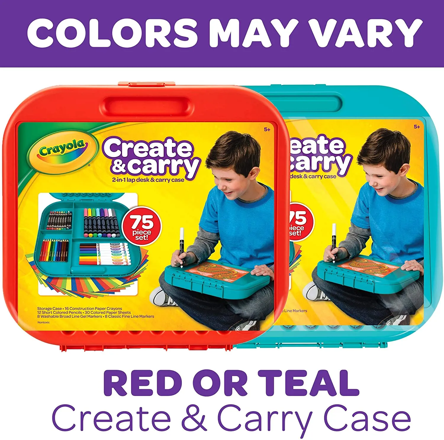 Create & Carry Case with a Variety of Crayola Art Kits!
