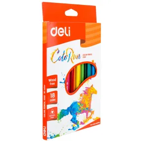 Deli Pencil Colours 18pack Assorted