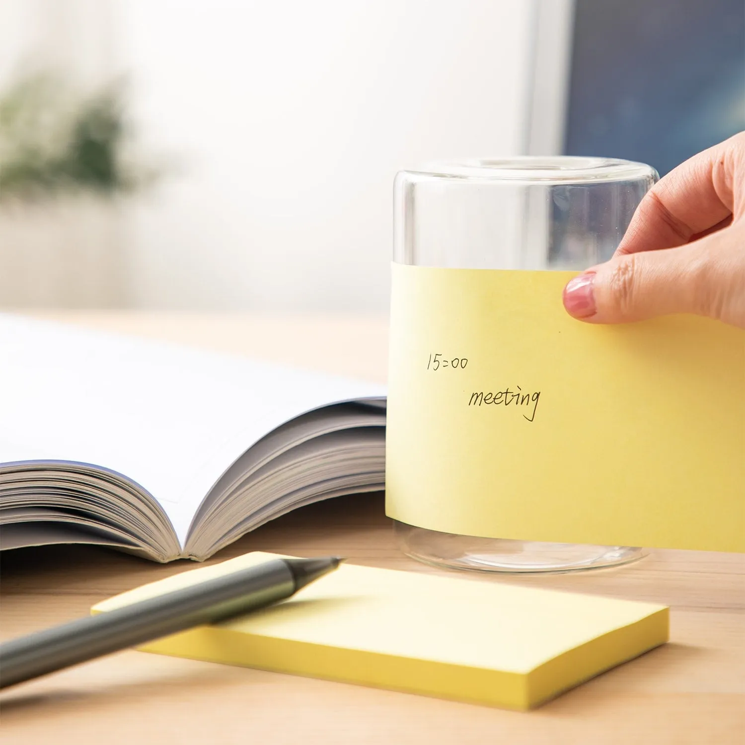 Deli Sticky Notes 76x126mm 3''x5'' Yellow