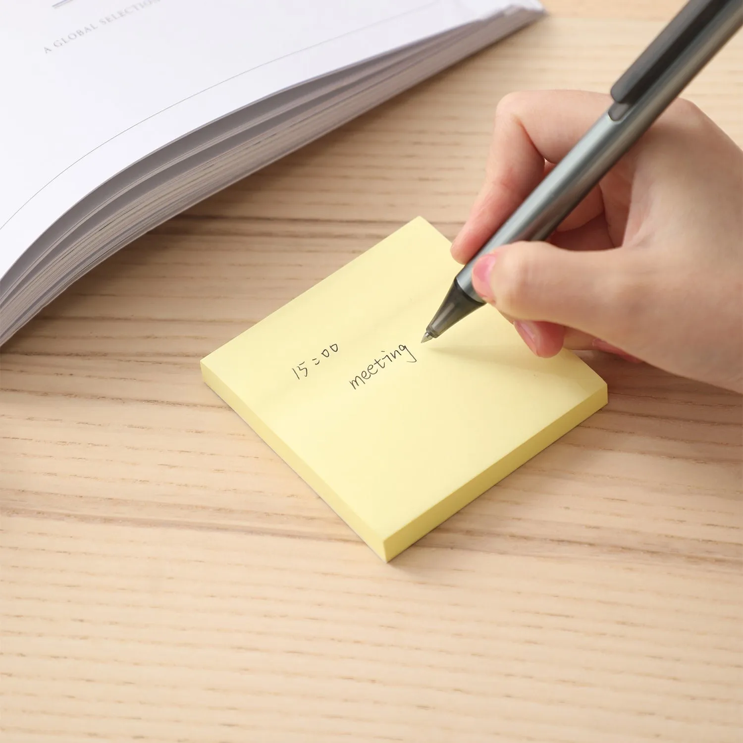 Deli Sticky Notes 76x76mm 3''x3'' Yellow