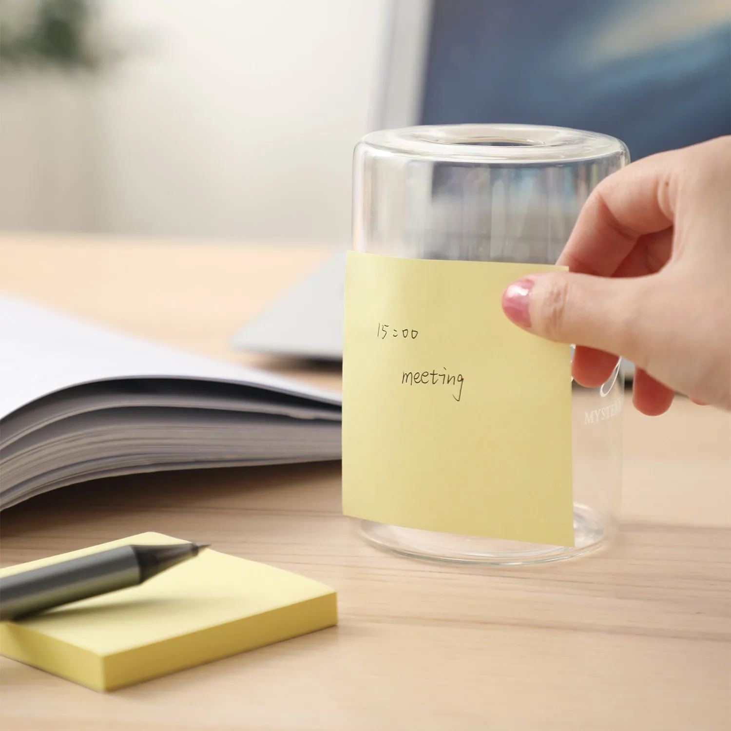 Deli Sticky Notes 76x76mm 3''x3'' Yellow