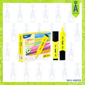 DELI U366 UMBO HIGHLIGHTER YELLOW