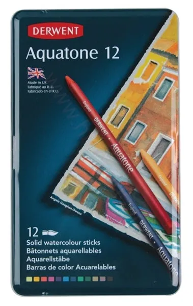 Derwent Aquatone Pencils -Tin of 12