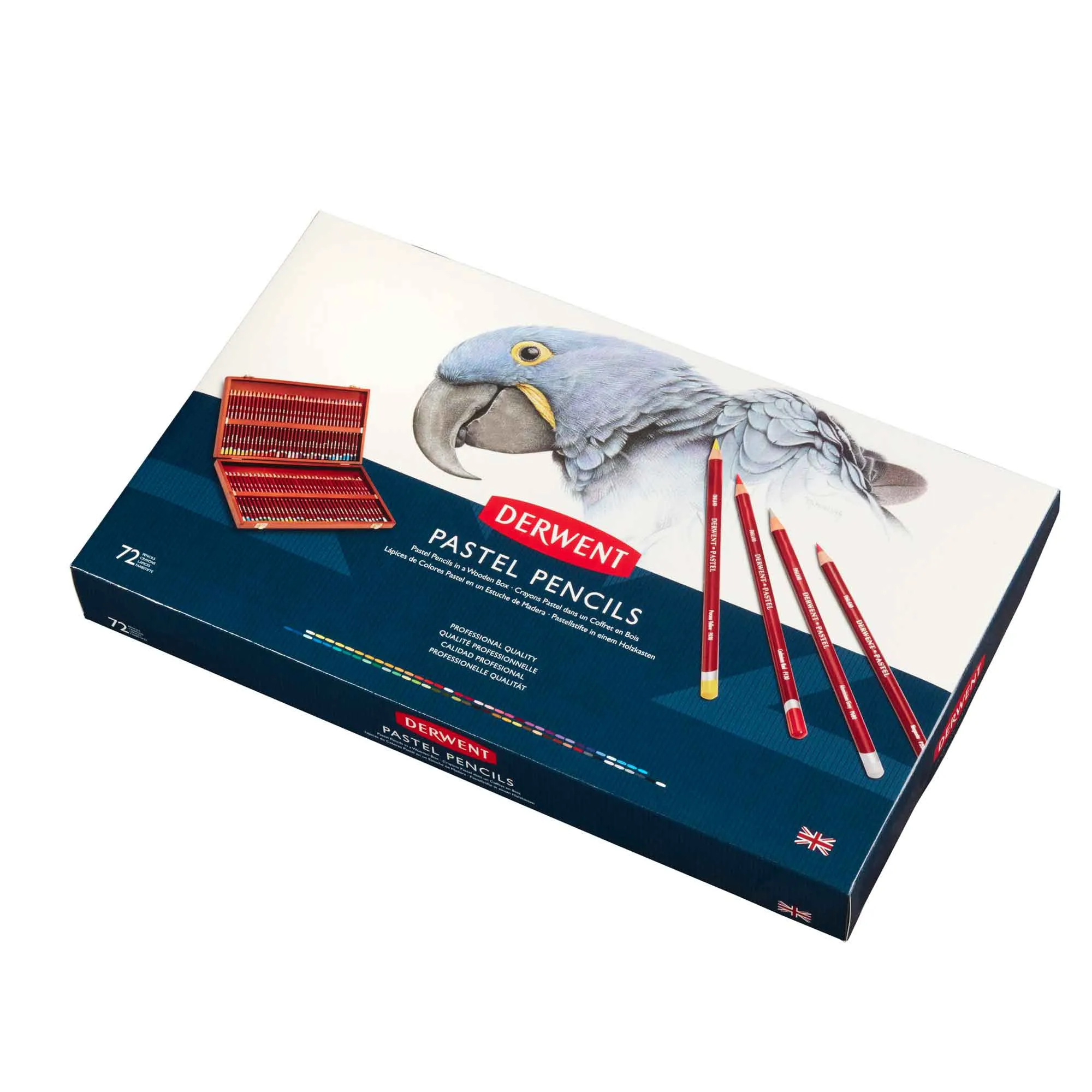 Derwent Pastel Pencil Wooden Box Set of 72