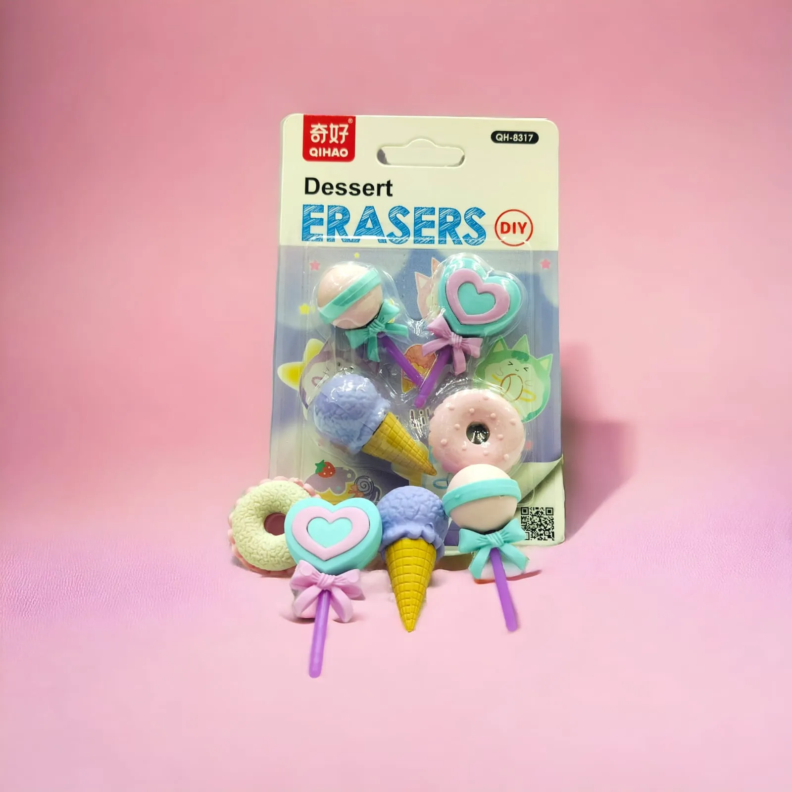 Dessert Theme Eraser Pack.
