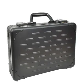 DR656 Double TSA Combination Lock Aluminium Attache Case Black