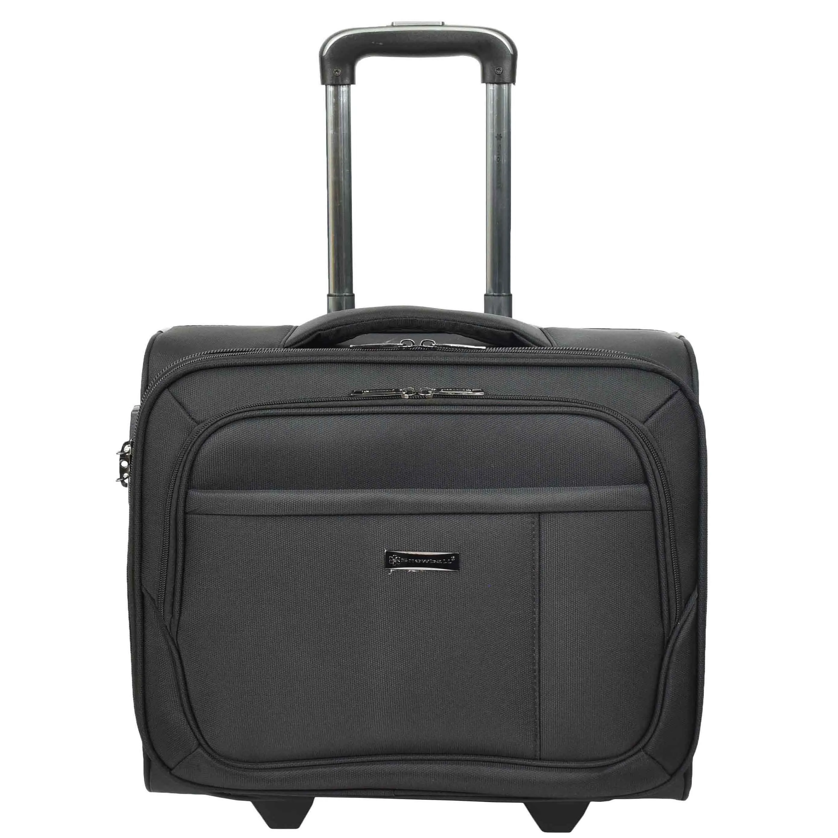 DR682 Cabin Size Wheeled Business Office Bag Pilot Case Black