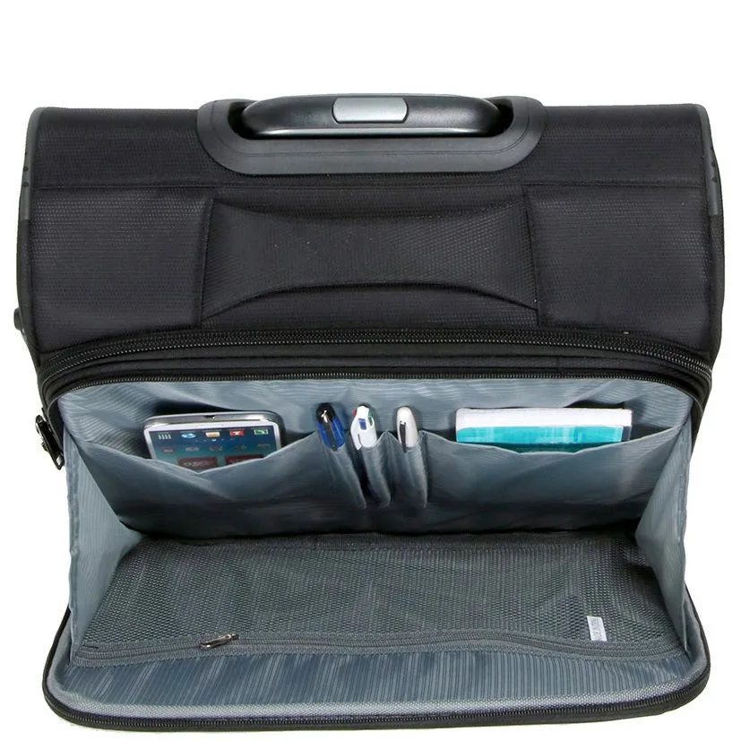 DR682 Cabin Size Wheeled Business Office Bag Pilot Case Black