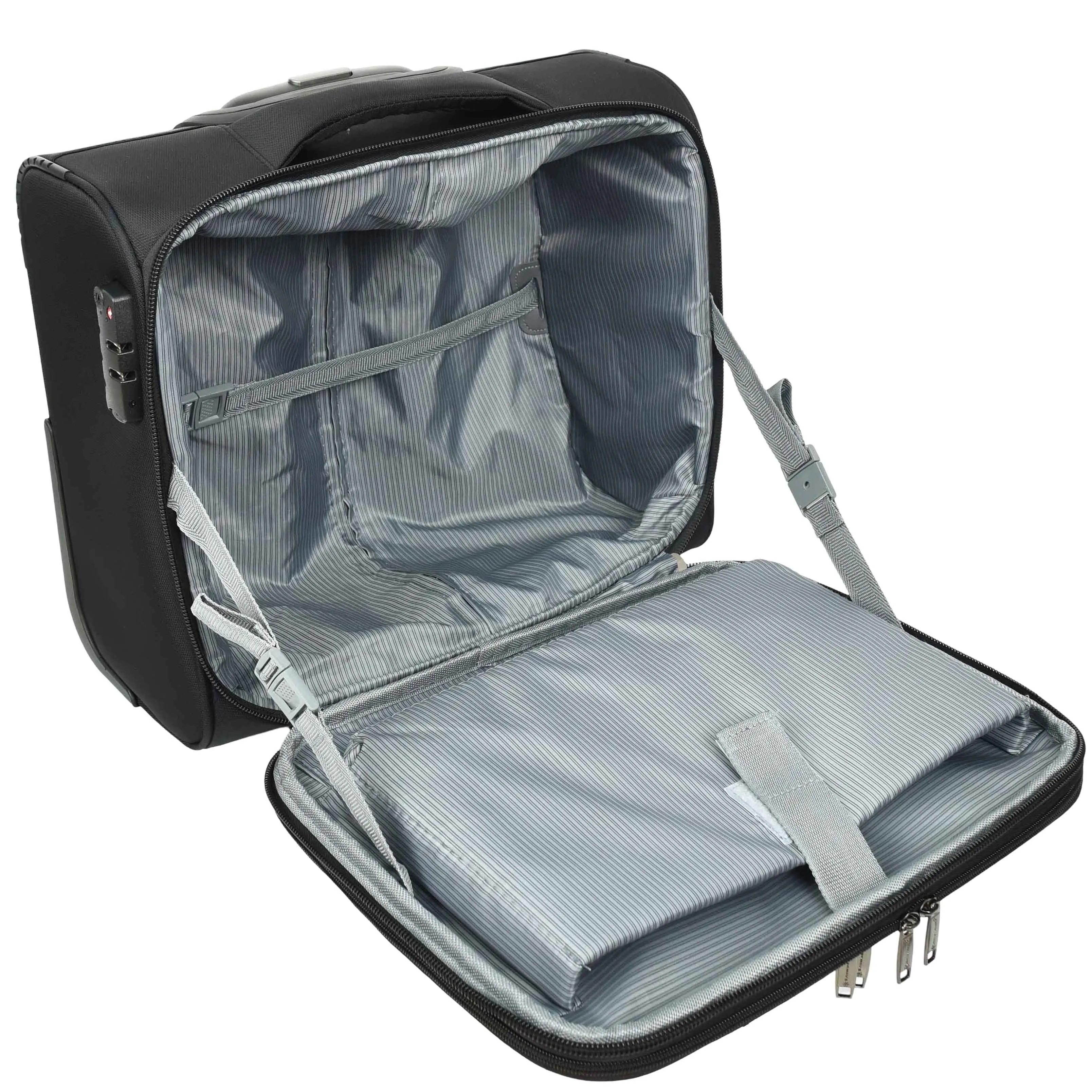 DR682 Cabin Size Wheeled Business Office Bag Pilot Case Black