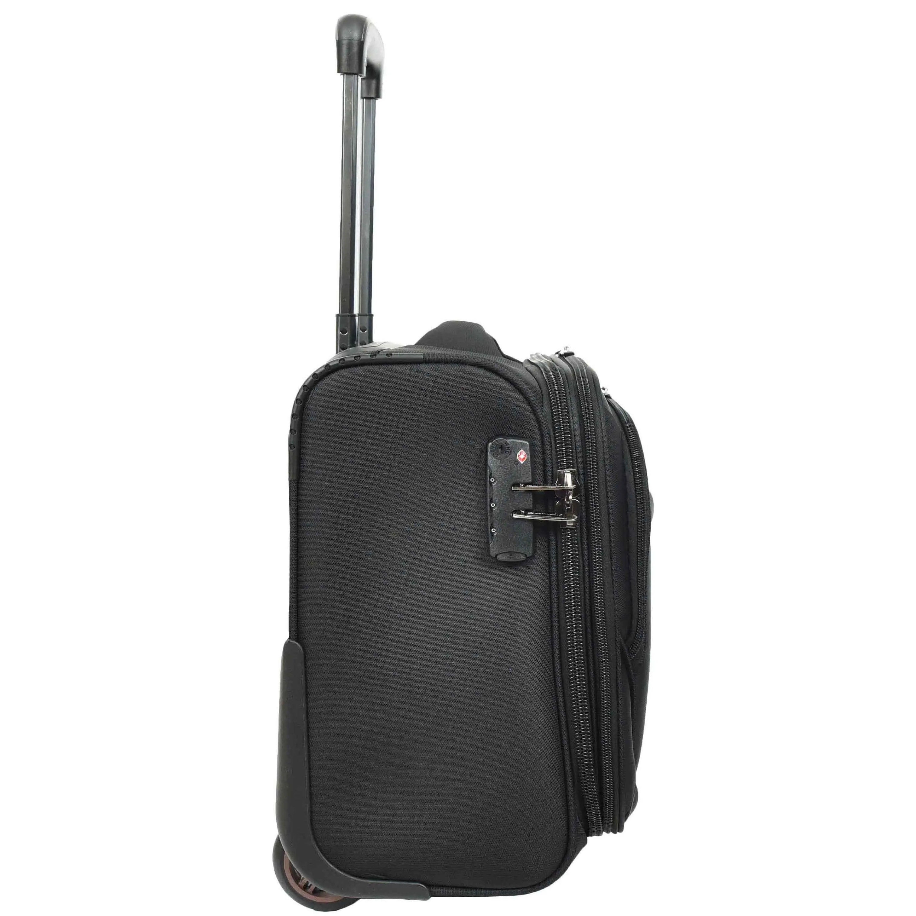 DR682 Cabin Size Wheeled Business Office Bag Pilot Case Black