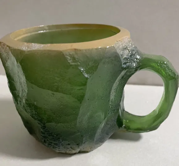 Elegant 400 ml Resin Mineral Cristal coffee Mug with handle- perfect for Christmas Gift, Home décor and Kitchen Use