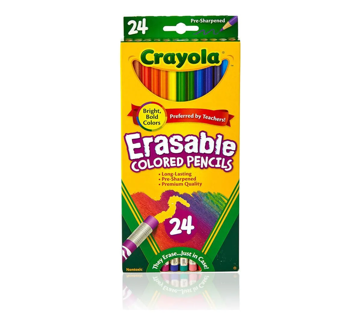 Erasable Colored Pencils, 24 Count