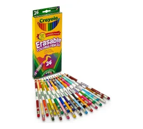 Erasable Colored Pencils, 24 Count