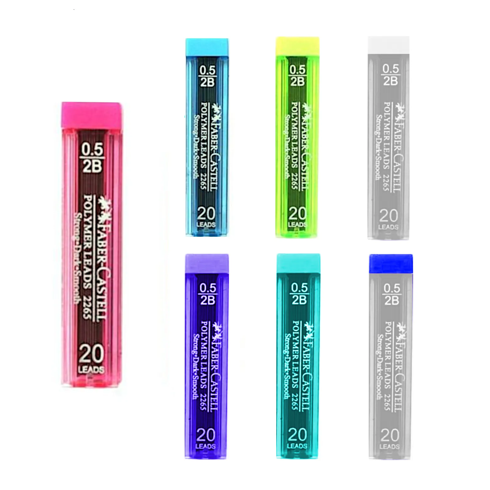 Faber Castell Polymer Lead Mechanical Pencil Refill - 4 Tube Set