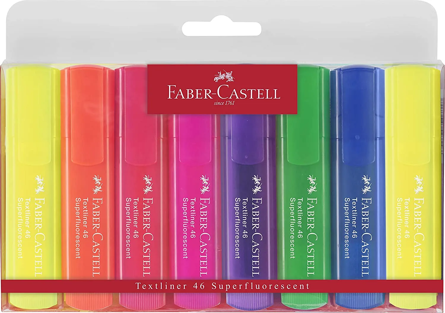 FABER-CASTELL Super-Fluorescent Highlighter Wallet of 8