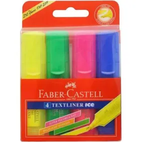 Faber-Castell Textliner Ice Highlighter Chisel Assorted Wallet 4