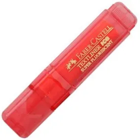 Faber-Castell Textliner Ice Highlighter Chisel Red Box 10
