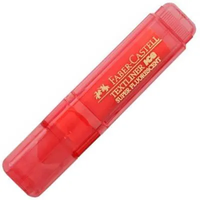 Faber-Castell Textliner Ice Highlighter Chisel Red Box 10