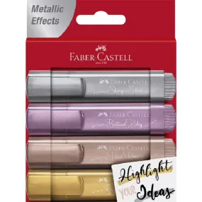 Faber-Castell Textliner Metallic Highlighters Set 4