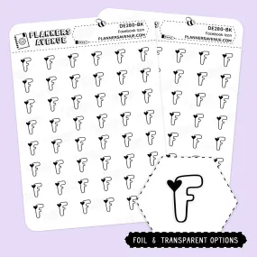 Foiled Facebook Mini Icon Stickers