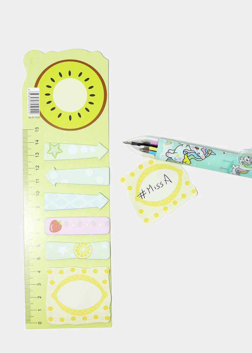 Fruit Index Sticky Notes & Ruler