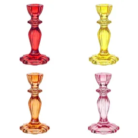 Glass Candle Holders Starter Set - Warm Colors