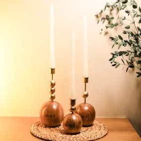 Globe Galanta Candle Holder - Set Of Three