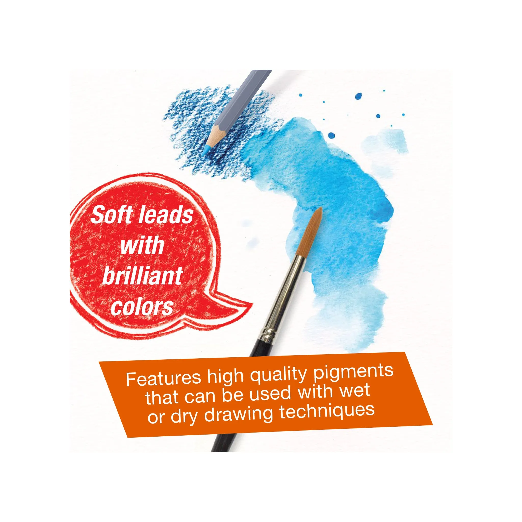 Goldfaber Aqua Watercolor Pencils, Tin of 36 - #114636