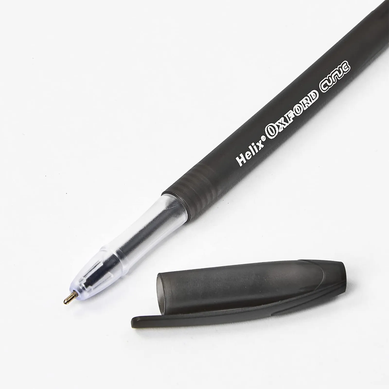 Helix Oxford Curve Pens 10pk - Black