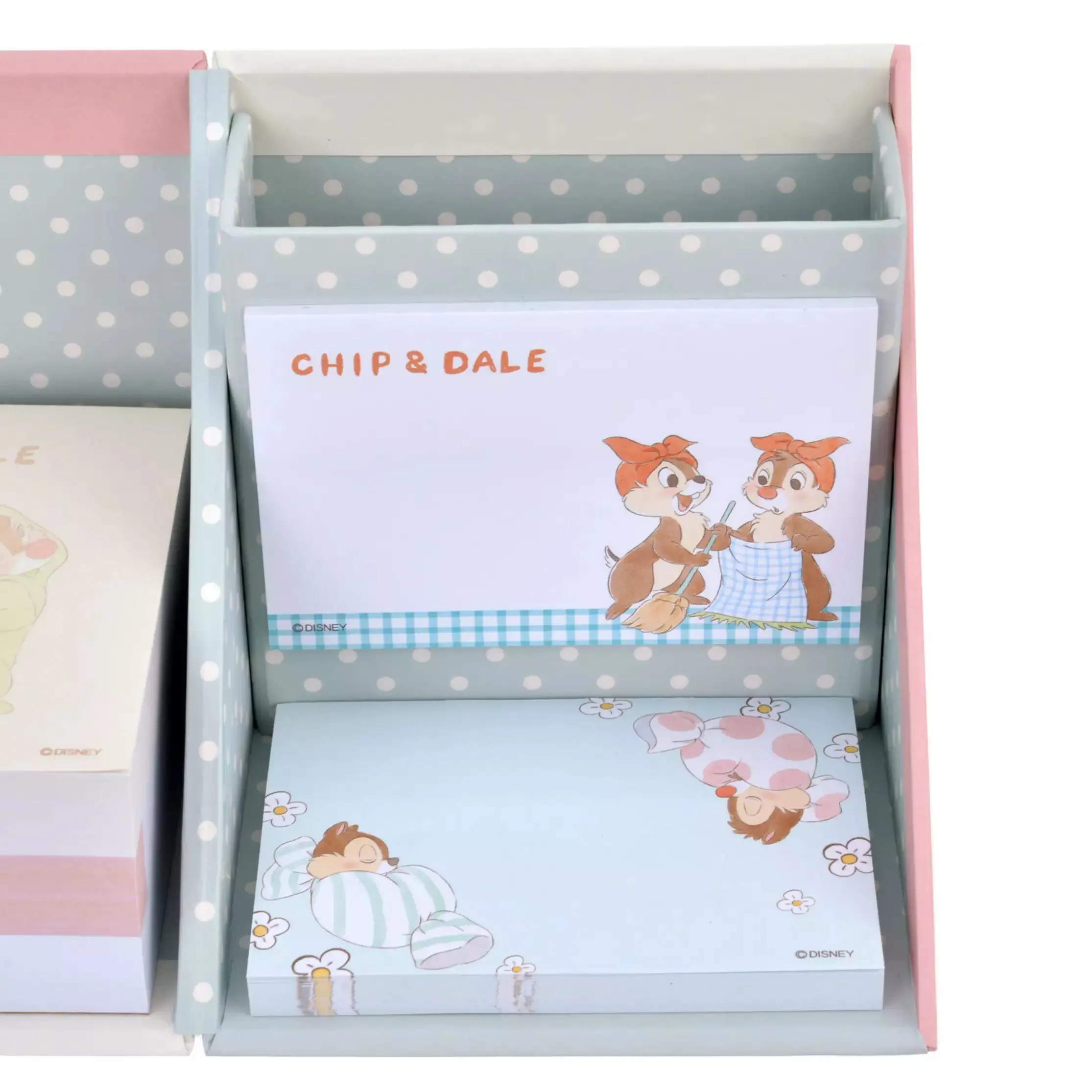 JDS - Chip & Dale "Dinosaur-Designed Pajamas" Colleciton x Chip & Dale Sticky Notes/Memo Pad with Pen Stand