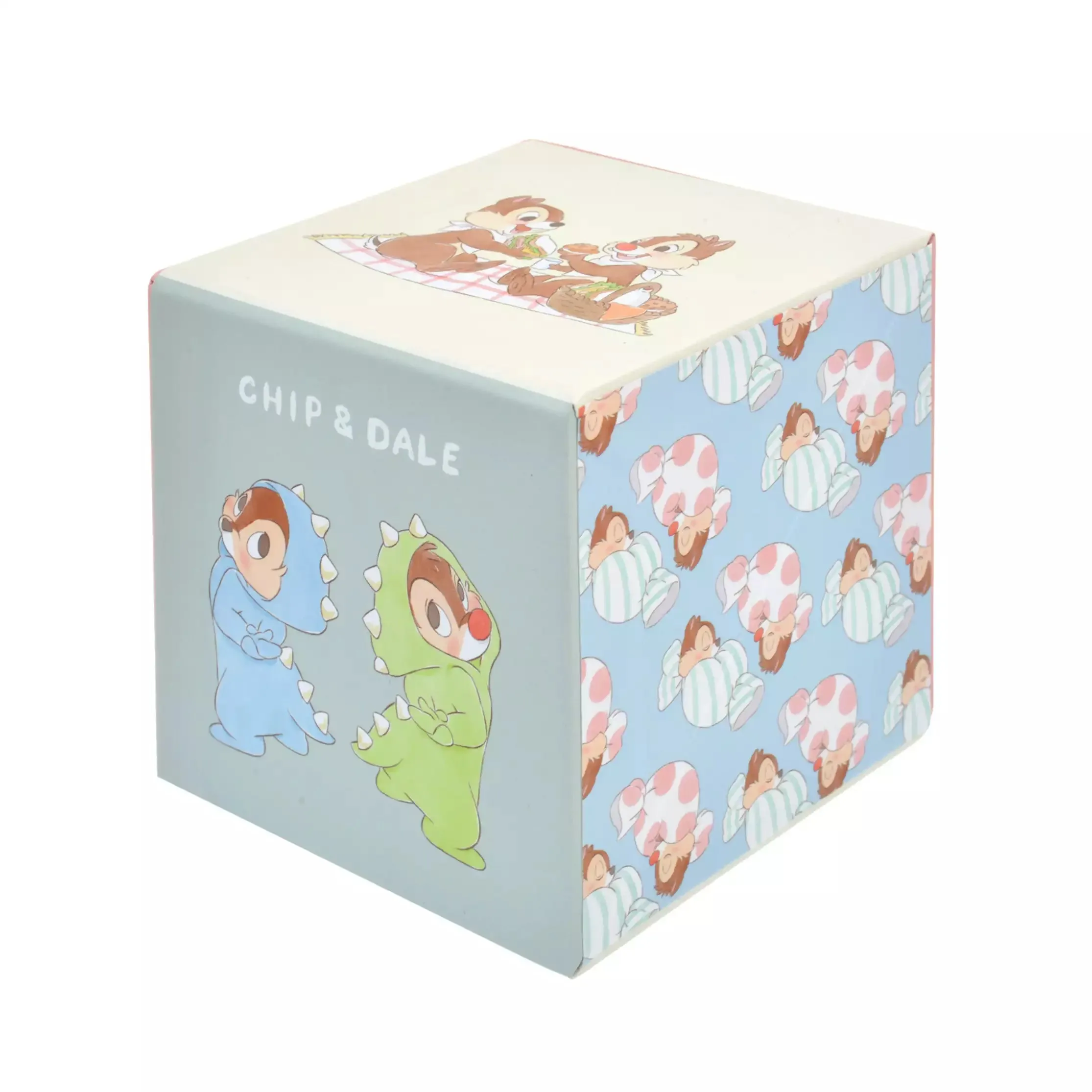 JDS - Chip & Dale "Dinosaur-Designed Pajamas" Colleciton x Chip & Dale Sticky Notes/Memo Pad with Pen Stand