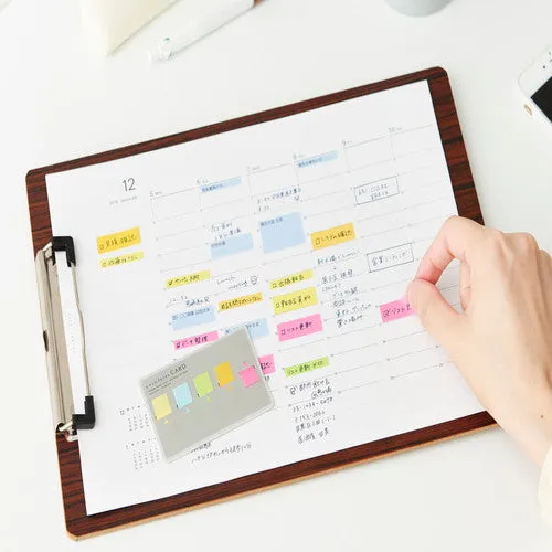 Kanmido Cocofusen Color M Sticky Notes with Refillable Card Case