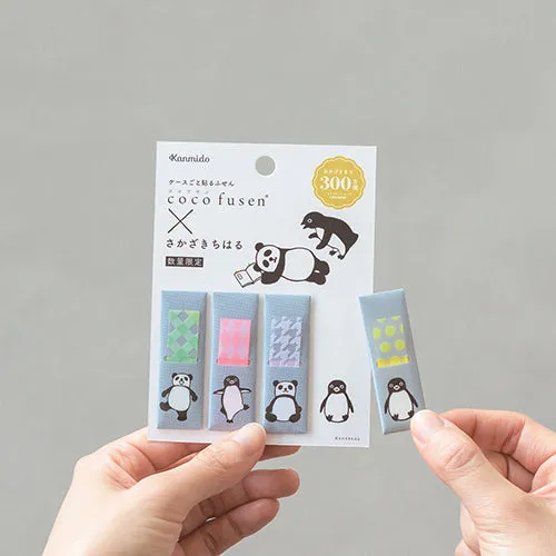 Kanmido Cocofusen x Chiharu Sakazaki Card Polar Bear and SH Sticky Notes with Refillable Card Cases