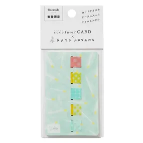 Kanmido Cocofusen x Kayo Aoyama match M Sticky Notes with Refillable Card Cases
