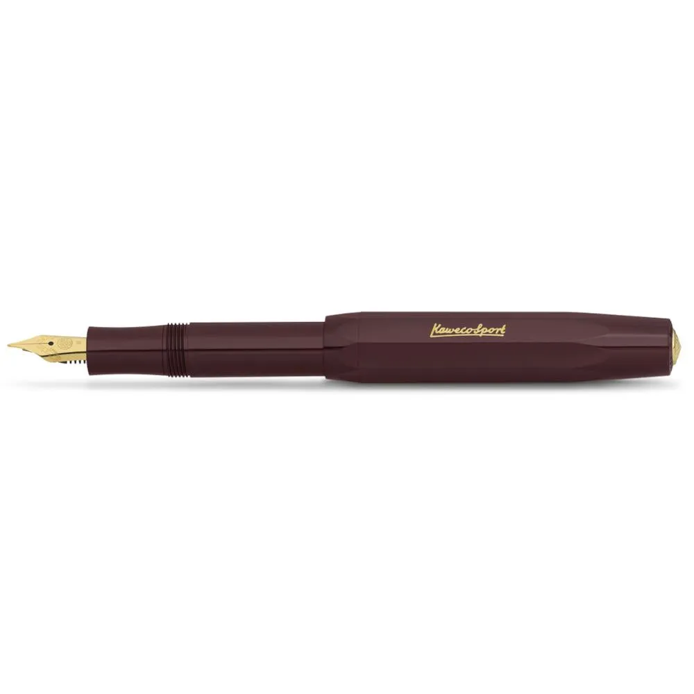 Kaweco Classic Sport Fountain Pen, Bordeaux, Fine Nib