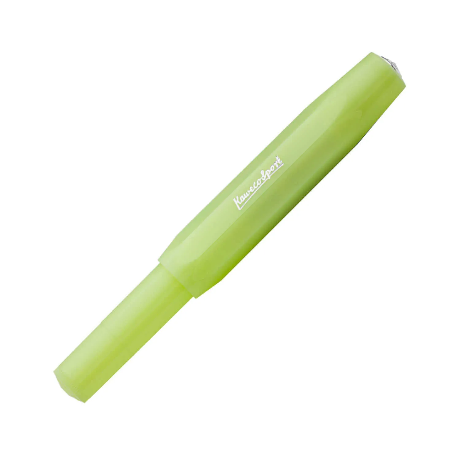 Kaweco Frosted Sport Fountain Pen with Optional Clip - Fine Lime