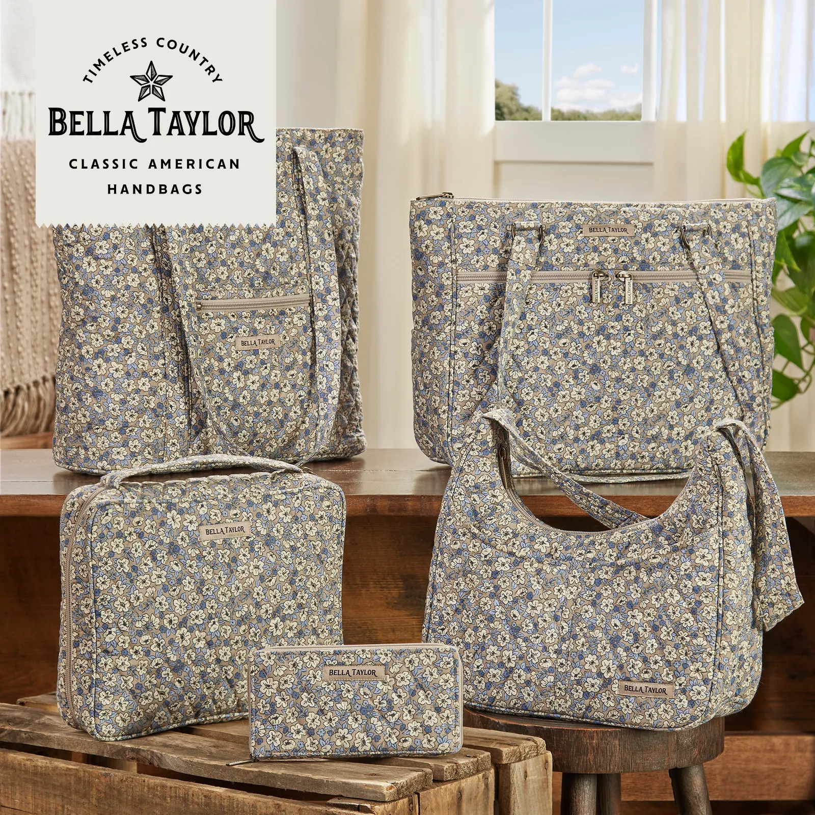 Khaki Floral Bible Cover