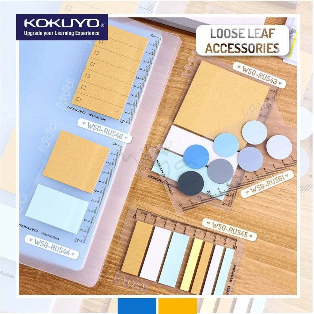 Kokuyo 2Way BLUE Index Dots For Kokuyo Smart Ring Binder Index Tabs 2Way Accessories | WSG-RUS61
