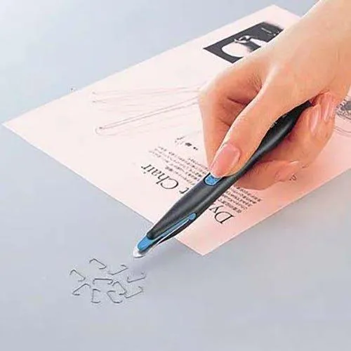 KOKUYO SL-R10 In addition to the stapler, the needle remover is suitable for No. 10 staples white black