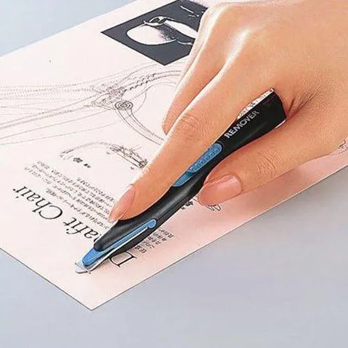 KOKUYO SL-R10 In addition to the stapler, the needle remover is suitable for No. 10 staples white black