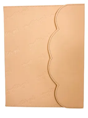 Large Premium Lined Notebook - Scalloped- Taffy