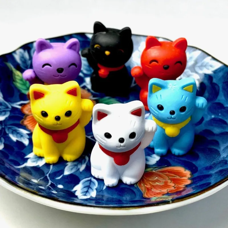 Lucky Cat Puzzle Eraser
