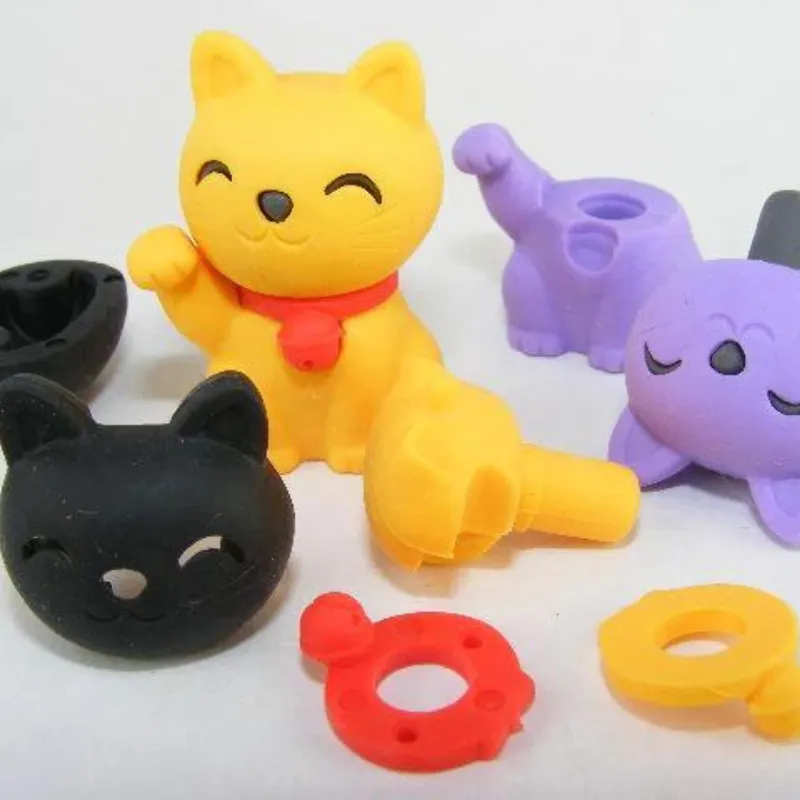 Lucky Cat Puzzle Eraser
