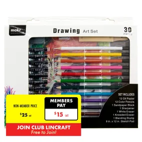 Makr Drawing Art Set, 30pce