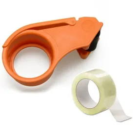 Manual Tape Dispenser with Stainless Steel Blade for Parcel Packing & Carton Sealing (2 Inch)