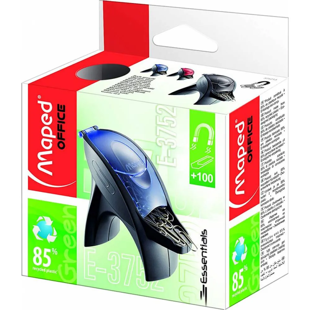 Maped PaperClip Despinser Erglogic Box asst Colors