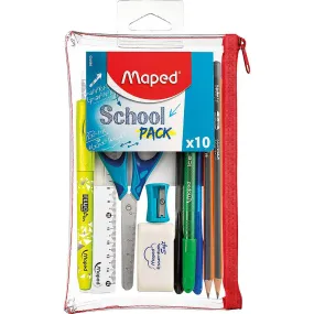 Maped School Pack Transparent Pack 10