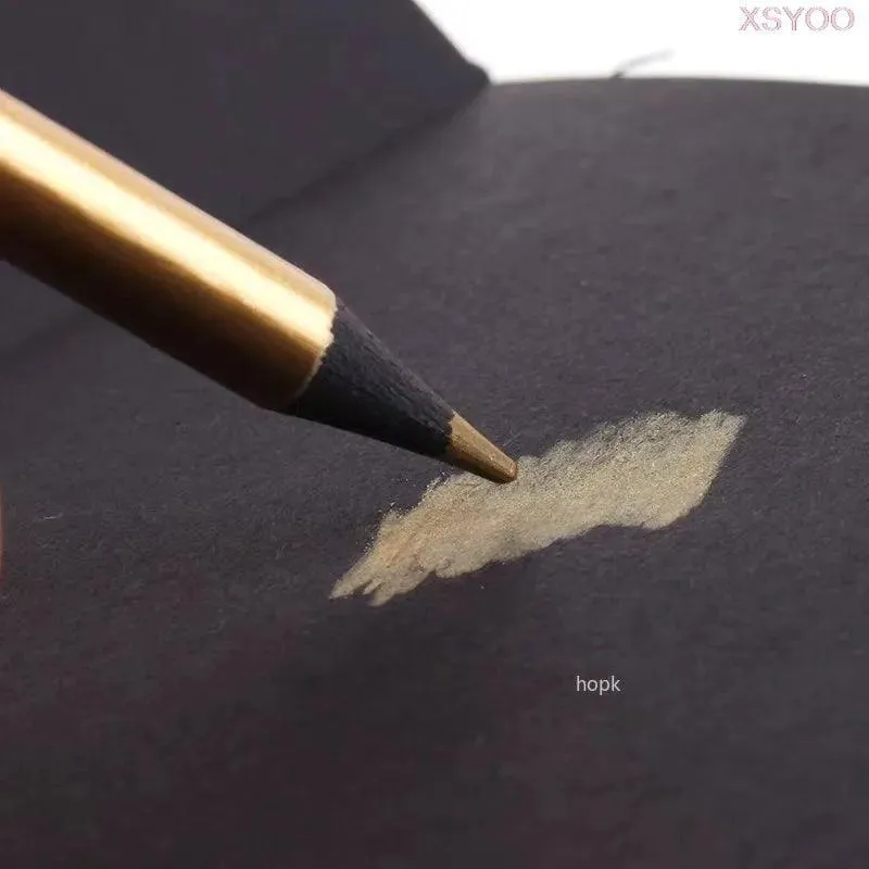 Metallic Artistic Pencils Set: 12 Vivid Shades for Creative Work