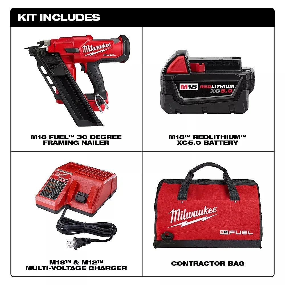 Milwaukee 2745-20 M18 FUEL 30 Degree Framing Nailer (tool only)