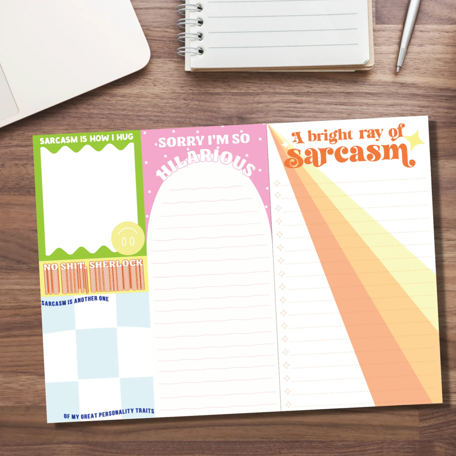 Mixed Size Notepad Set - Sarcasm